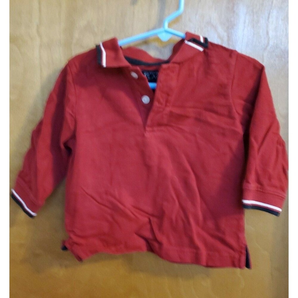 Boy's The Children's Place red long sleeve polo shirt 18 months